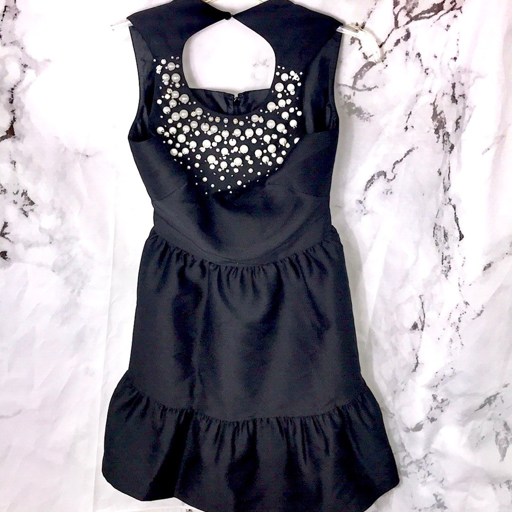 NWT Kate Spade pearl embellished mikado dress